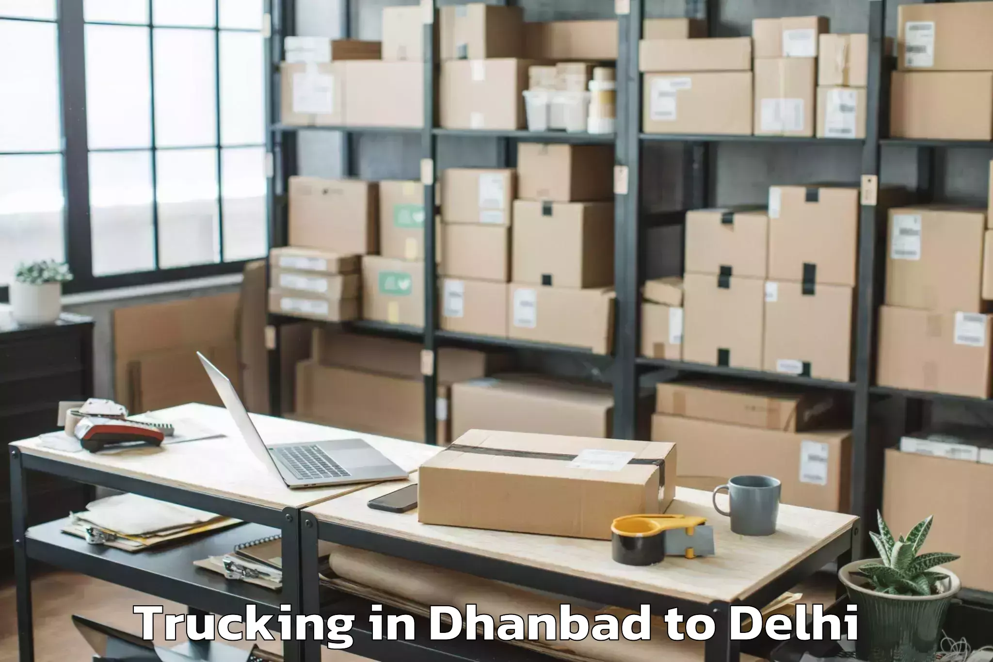 Efficient Dhanbad to Parsvnath Mall Akshardham Trucking